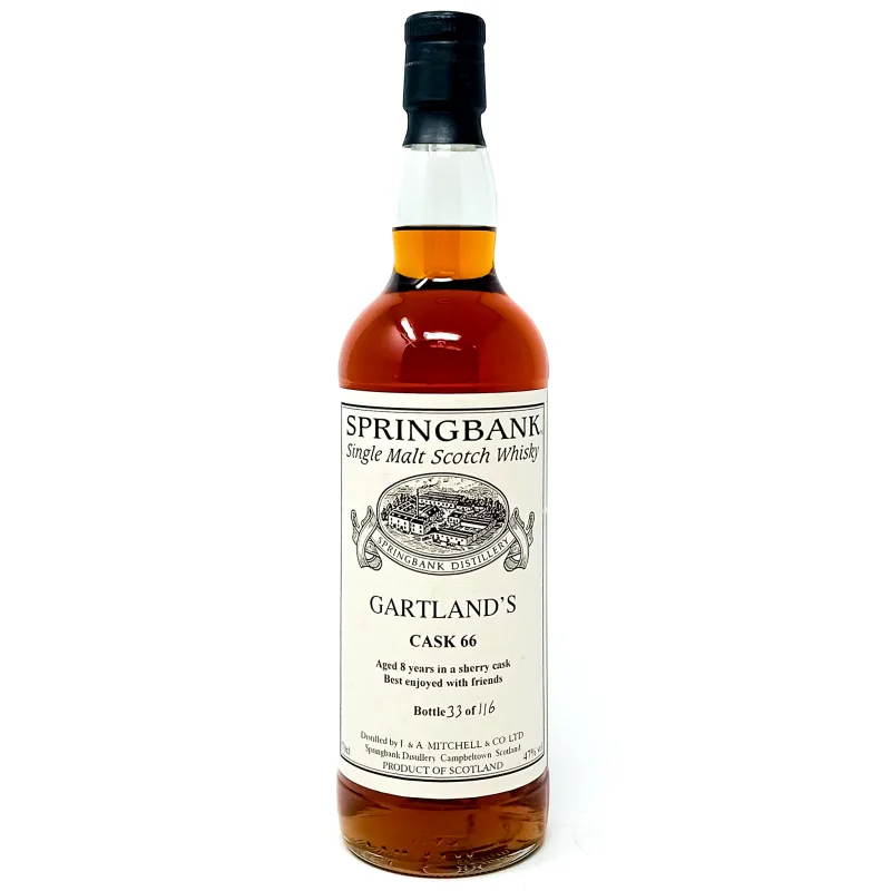 Springbank – 8 Year Old Gartland's Cask 66 Sherry Cask