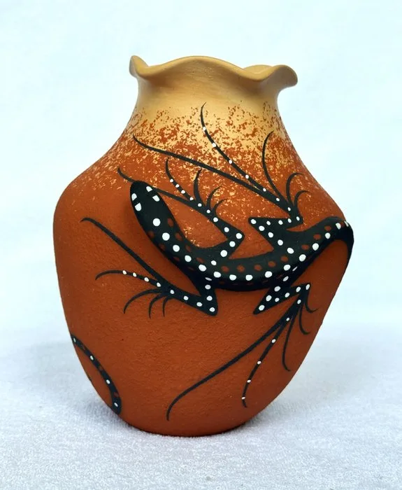 Lizard Pot (Lizzard Pot) - Deldrick Cellicion - Zuni - U.S
