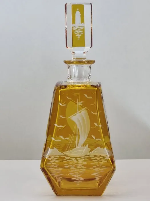 JOSEPHINENHÜTTE - Carafe - High-quality lead crystal - Overlaid - noble cut