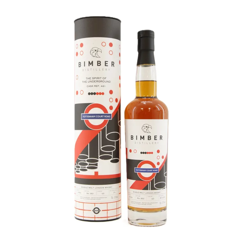 Bimber – Spirit of the Underground Tottenham Court Road Ex-Rye Single Cask #421 English Single Malt Whisky (2023) (70cl, 57.1%)