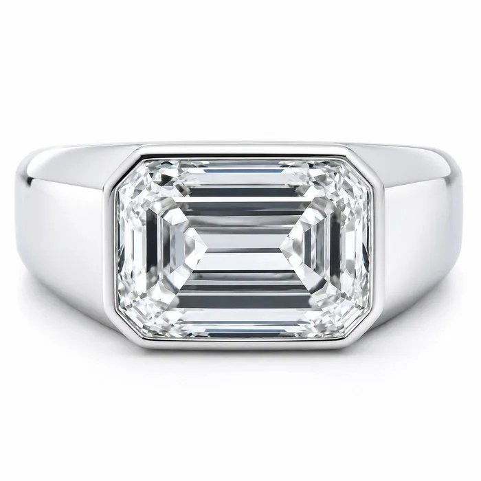Ring Platinum - 8.07ct. tw. Diamond (Lab-grown) - F,VVS2