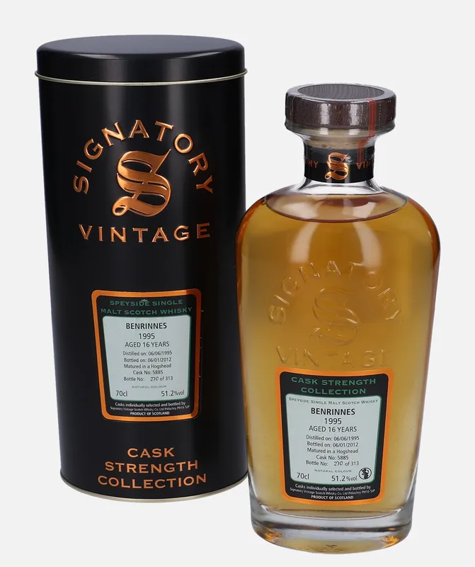 Benrinnes – 1995 16 Year Old Signatory Vintage Scotch Whisky Co. Cask Strength Collection
