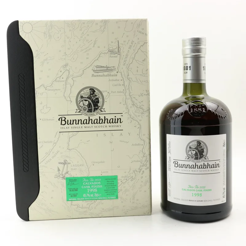 Bunnahabhain – 1998 23 Year Old Calvados Cask Feis Ile 2022 (70cl, 49.7%)