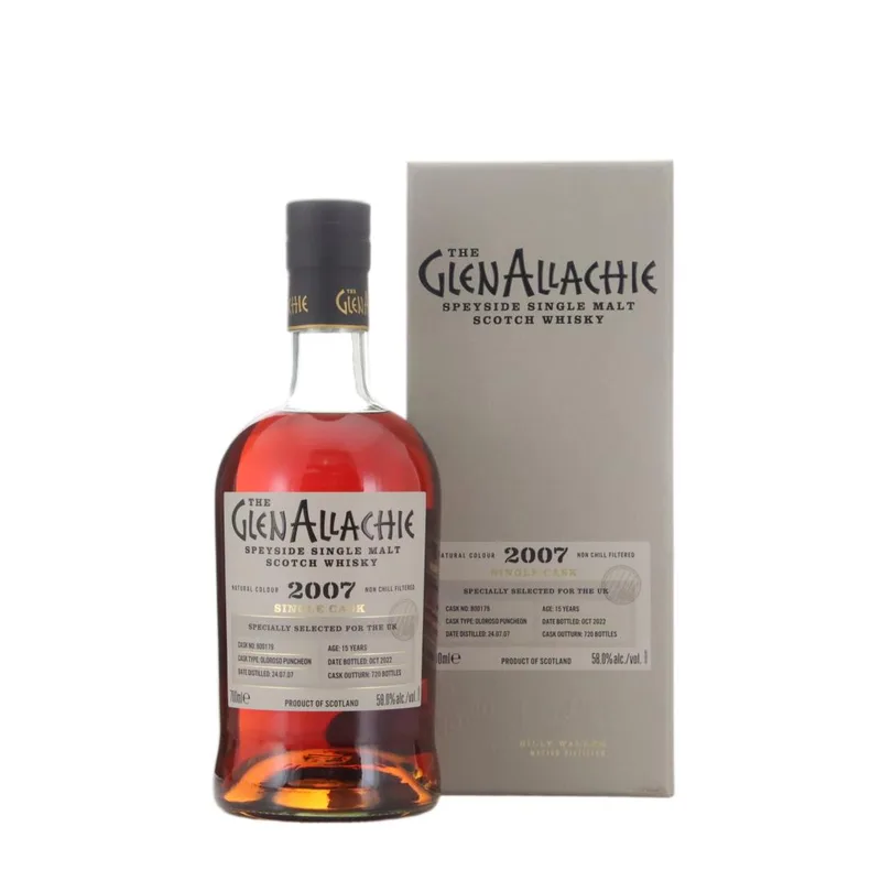 Glenallachie – 2007 Single Cask 15 Year Old #800179