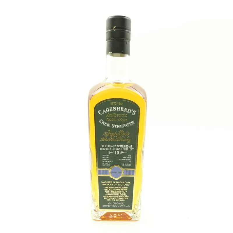 Kilkerran – 2015 10 Year Old Cadenhead’s (70cl, 56.4%)