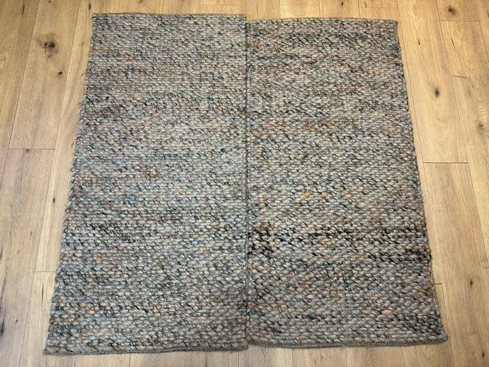 Beautiful handwoven Kilim 2-piece set with rustic coarse texture. - Rug - 145 cm - 70 cm