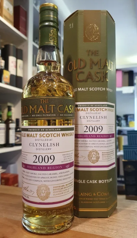 Clynelish – 15 Year Old 2009 Old Malt Cask Hunter Laing Refill Hogshead (70cl, 50%)