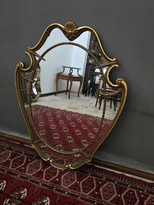 Wall mirror - Wood, Glass