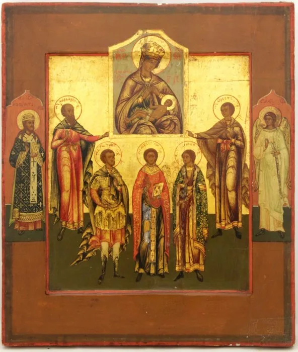 Icon - Veneration of the icon of the Mother of God - Wood
