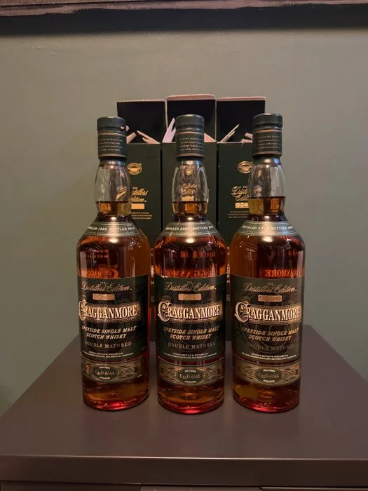 Cragganmore 1998 - 2000 - 2001 - The Distillers Edition - 70cl - 3 bottles