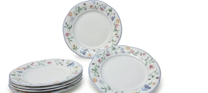 Villeroy & Boch - Breakfast plate (6) - Mariposa - Bone china - Excellent condition