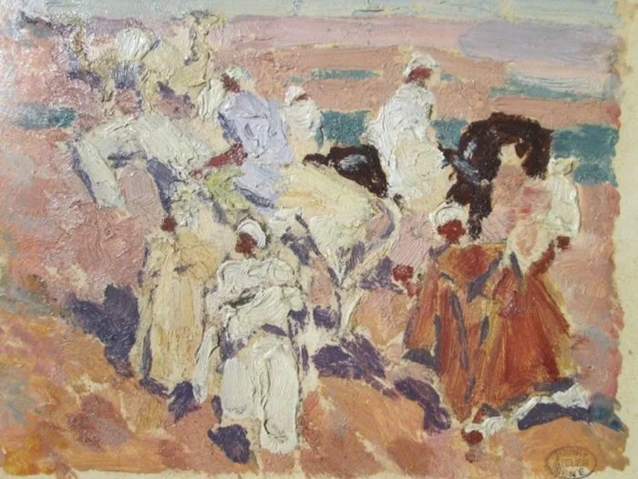 Henri Séné (1889-1961) Atelier - Cavaliers arabes vers 1925
