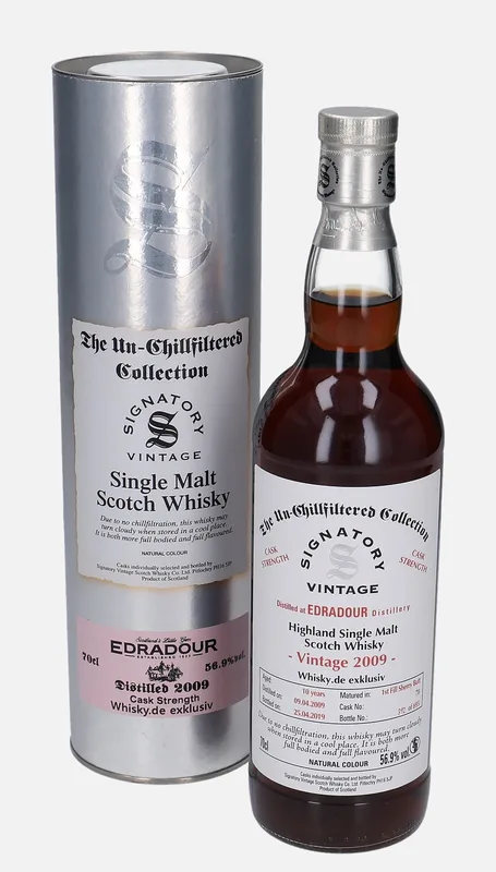 Edradour – 2009 10 Year Old Signatory Vintage Scotch Whisky Co. The Un-Chillfiltered Collection