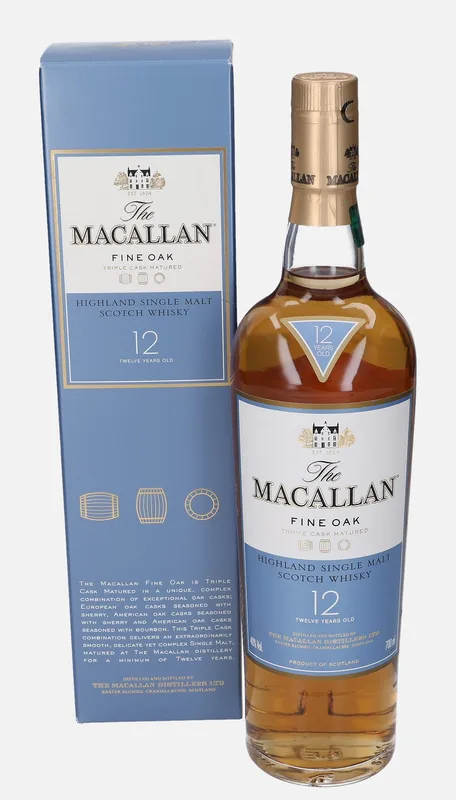 Macallan – 12 Year Old Fine Oak Triple Cask Matured (70cl, 40%)
