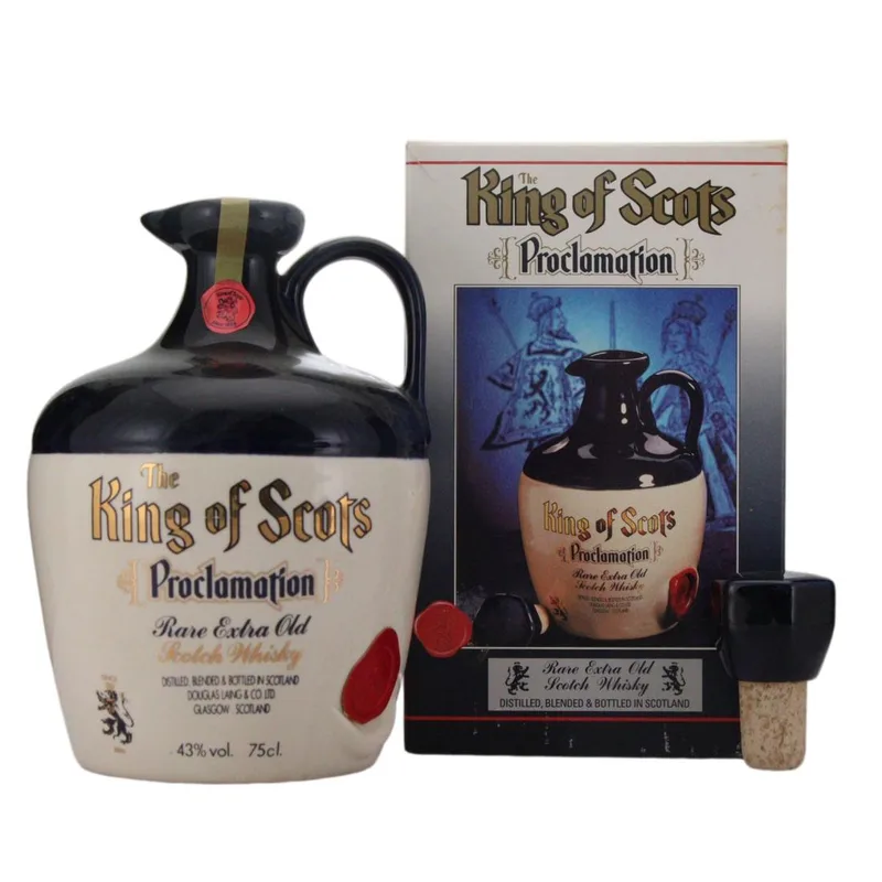King of Scots Proclamation Scotch Whisky - Cermamic Decanter