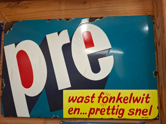 Pre enamel advertising sign - Enamel plate - Enamel