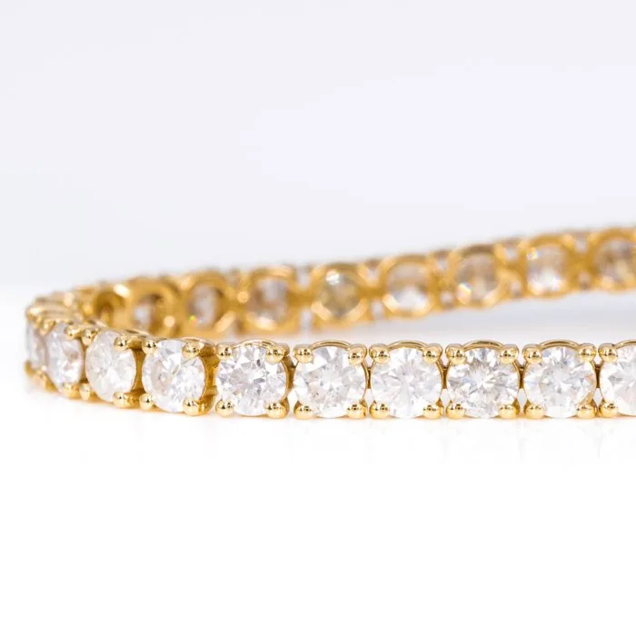 Bracelet - 14 kt. Yellow gold - 9.33ct. tw. Diamond (Natural) - GWLab