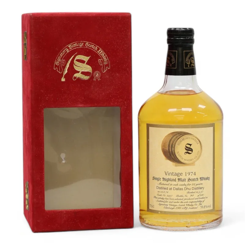 Dallas Dhu – 23 Year Old 1974 Signatory Vintage Single Cask #2597 (1997)