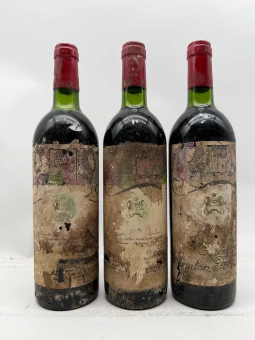 1975 Chateau Mouton Rothschild - Pauillac 1er Grand Cru Classé - 3 Bottles (0.75L)