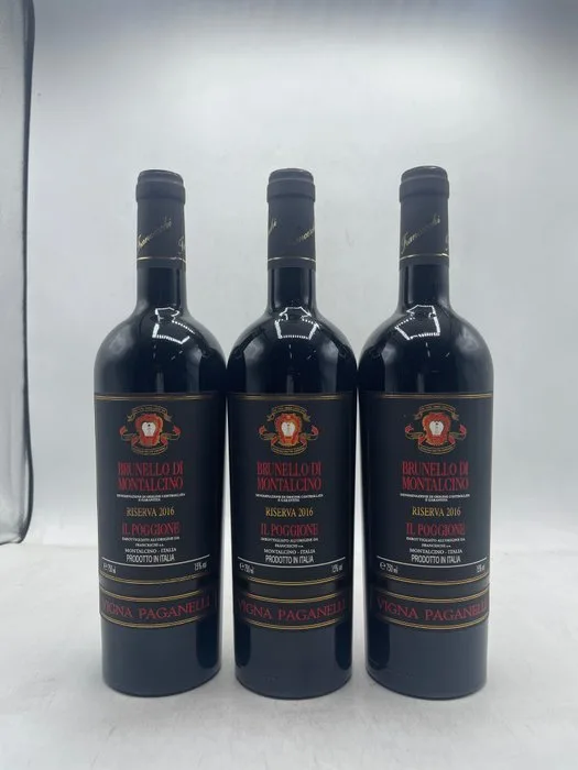 2016 Il Poggione Brunello Di Montalcino Riserva Vigna Paganelli - Brunello di Montalcino DOCG - 3 Bottles (0.75L)