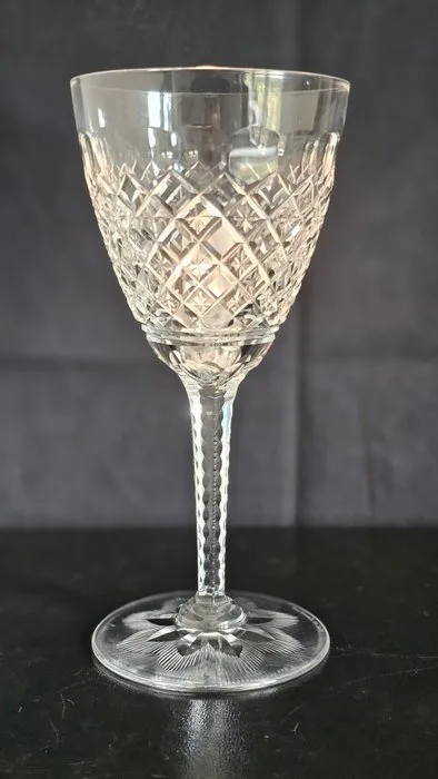 Val Saint Lambert - Gevaert - Wine glass (15) - Crystal - Carlton - around 1940