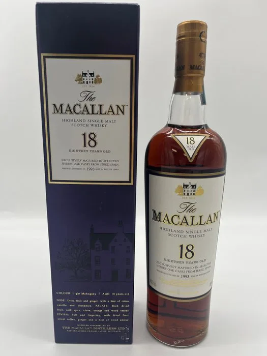 Macallan 1993 18 years old Sherry Oak Casks - 70cl