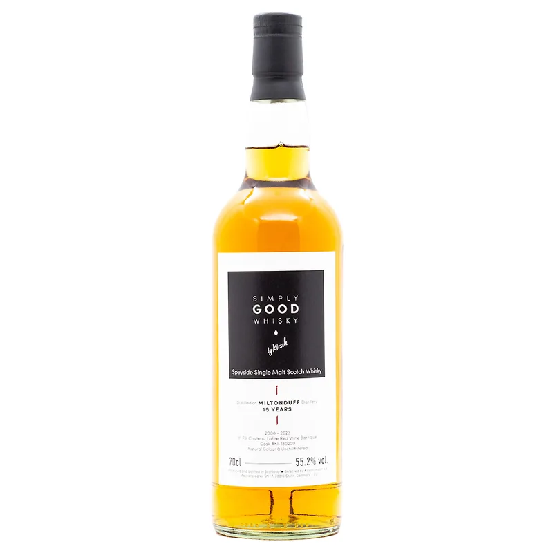 Simply Good Whisky Miltonduff 15 Years 2008/2023 Cask KI-180209 (70cl, 55.2%)