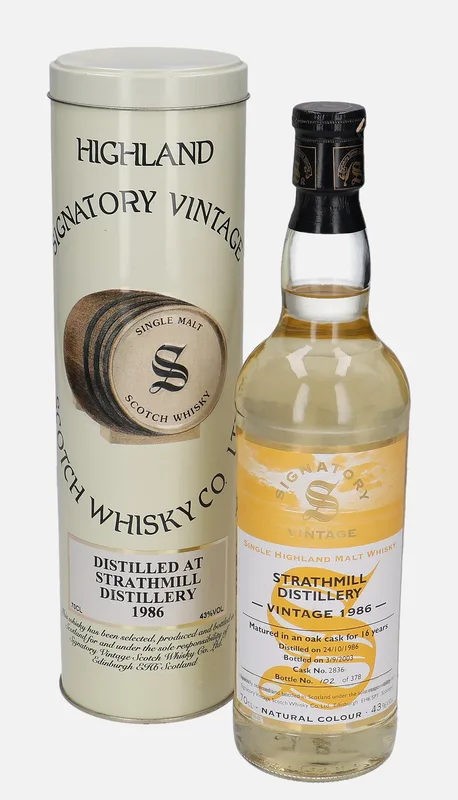 Strathmill – 1986 16 Year Old Signatory Vintage Scotch Whisky Co.