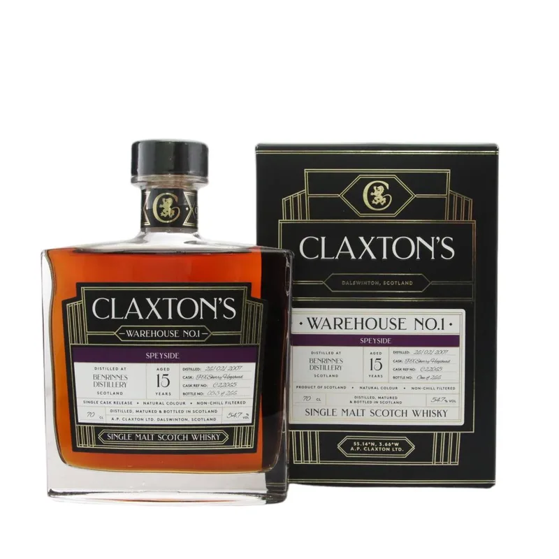 Benrinnes – 2007 Claxton's Warehouse No.1 15 Year Old (70cl, 54.70%)