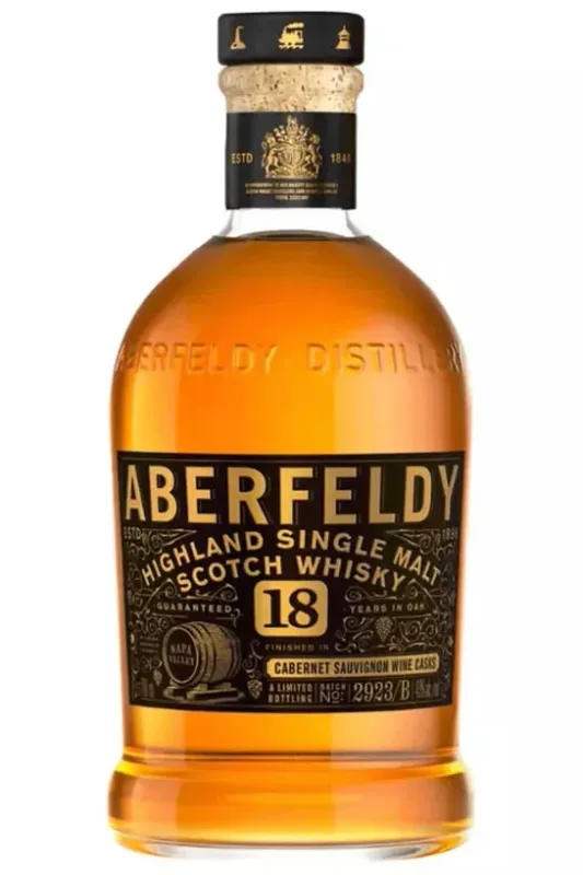 Aberfeldy – 18 Year Old Napa Valley Cabernet Sauvignon Cask Finish Highland Single Malt Scotch Whisky