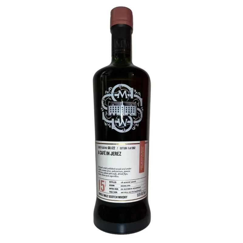 Blair Athol – 15 Year Old 2008 SMWS Single 1st Fill Ex-PX Sherry Barrique Finish Cask 68.122 'A Café in Jerez' (70cl, 59.8%)