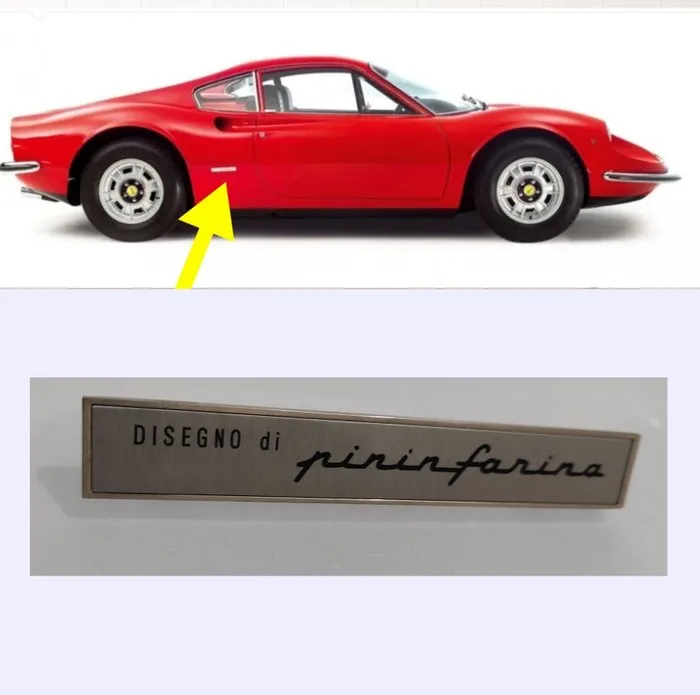 Ferrari Dino 246 Emblem Design by Pininfarina - Ferrari - Dino 246 - Daytona - 512BB (New old Stock)