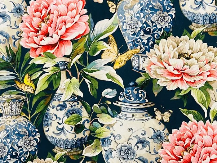 Cotton fabric - A timeless elegance for your home - Upholstery fabric - 1.5 m - 2.8 m