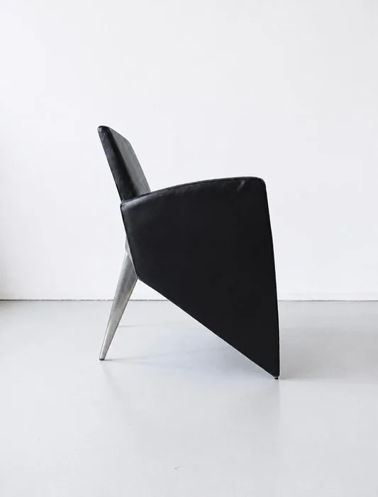 Driade - Philippe Starck - Armchair - J Lang - Leather, Aluminium - 1987