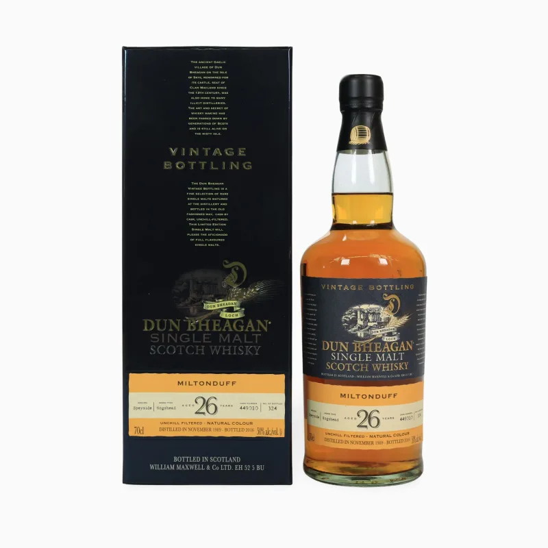 Miltonduff – 26 Year Old (1989) Dun Bheagan