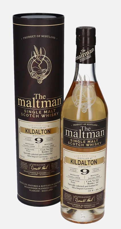 Kildalton – 2008 9 Year Old Meadowside Blending Co. The maltman