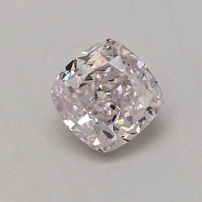 1 pcs Diamond (Natural coloured) - 0.30 ct - Cushion - Very light Pink - Not specified in lab report - Gemological Institute of America (GIA)