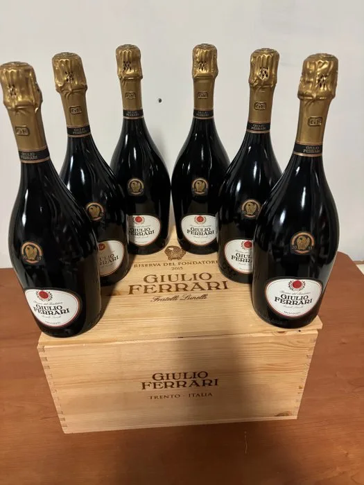 2015 Giulio Ferrari, Riserva del Fondatore - Trentino Alto Adige Extra Brut - 6 Bottle (0.75L)