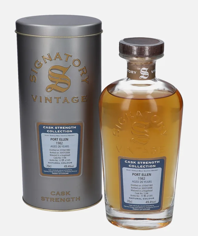 Port Ellen – 1982 26 Year Old Signatory Vintage Scotch Whisky Co. Cask Strength Collection