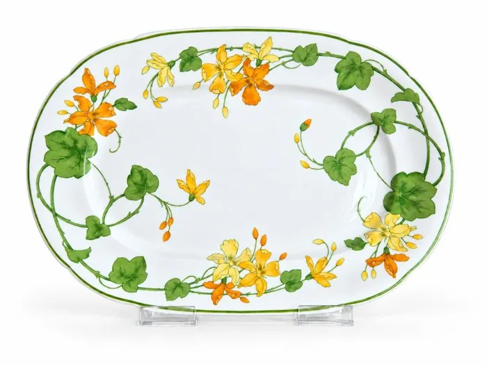 Villeroy & Boch - Platter - Geranium - Ceramic - Meat platter, 40 x 27 cm