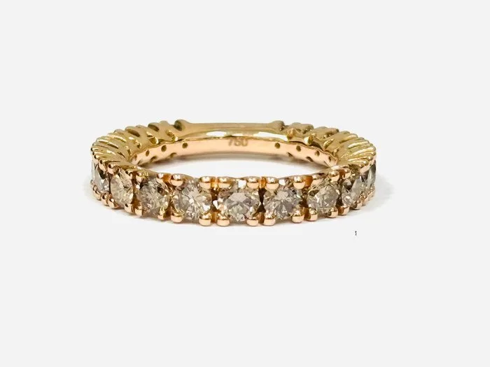 Ring - 18 kt. Rose gold - 2.60ct. tw. Diamond (Natural) - Made in Italy
