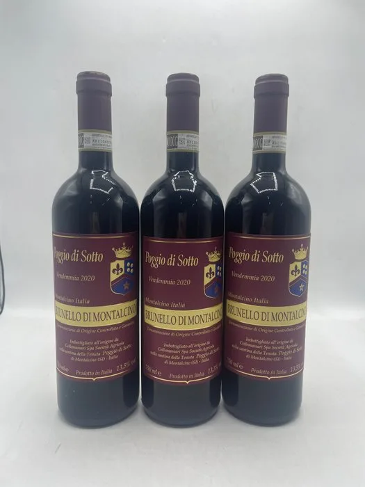 2020 Poggio di Sotto - Brunello di Montalcino DOCG - 3 Bottles (0.75L)