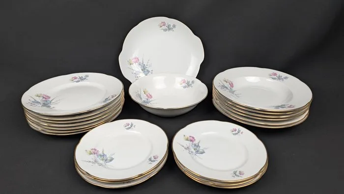 Richard Ginori - Dinner service (20) - Rigo in oro - Porcelain - For 6 people
