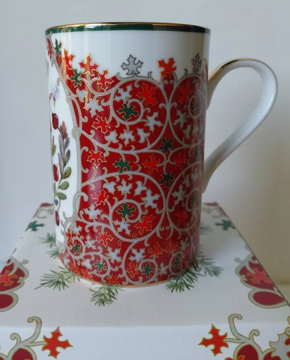 Lomonosov Imperial Porcelain Factory - O.Budashova - Cup - Cranberry - Porcelain, Gold plated - LFZ Cup 400ml