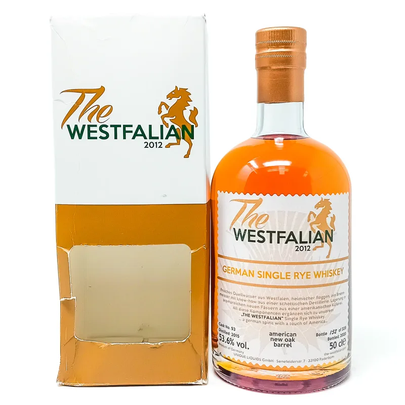 Westfalian 2012 Cask #93 German Single Rye Whiskey