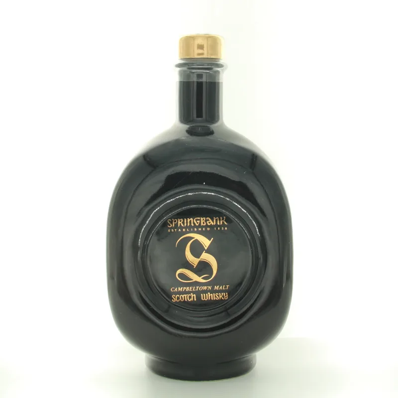 Springbank Campbeltown Malt – Black Ceramic Round Decanter