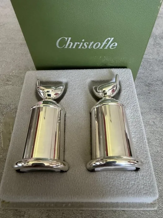 Christofle - Salt and pepper shakers (2) - Silverplated