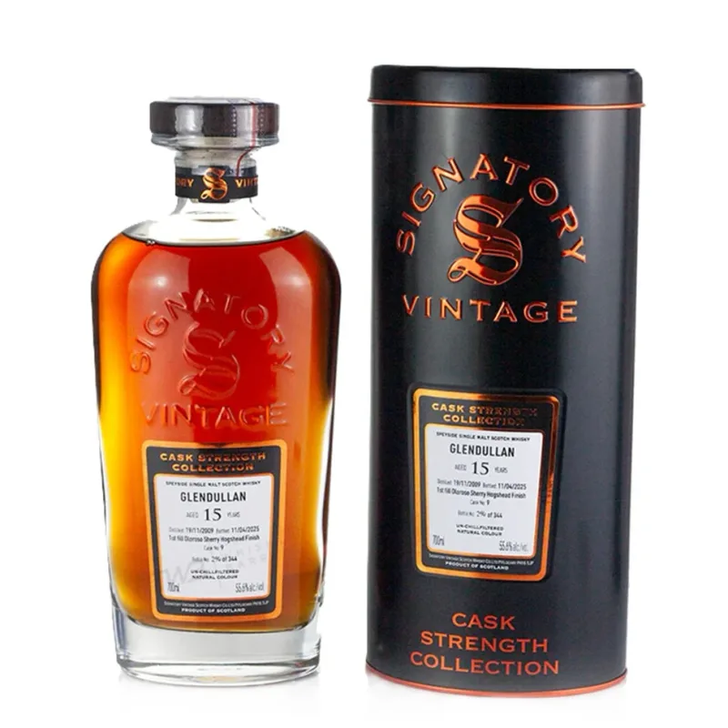 Glendullan – 15 Year Old 2009 Signatory Vintage 1st Fill Oloroso Sherry Hogshead Finish Cask #9 Strength Collection Speyside Single Malt Whisky (2024)