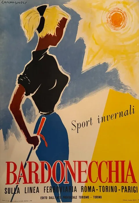 Campagnoli - Bardonecchia - ski - 1950s