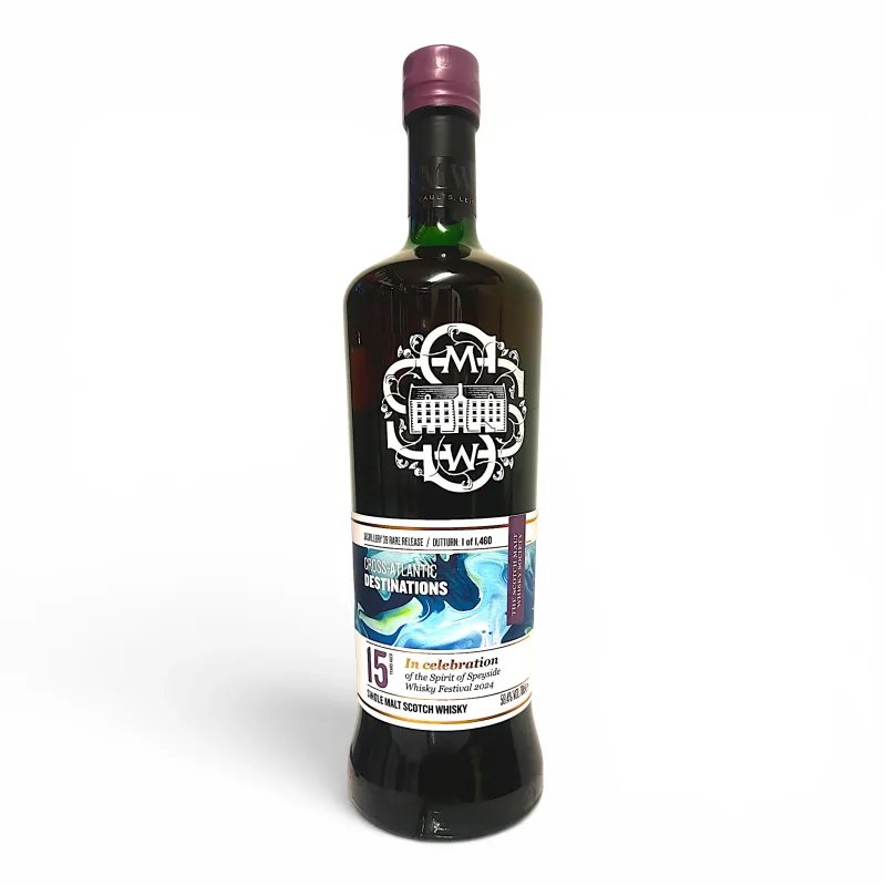 Linkwood – 15 Year Old 2008 SMWS Refill & 1st Fill Oloroso & PX Hogshead 39 Rare Release Cross Atlantic Destinations Spirit of Speyside 2024 Limited Edition Speyside Single Malt Scotch Whisky (70cl, 58.4%)